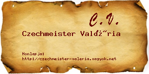 Czechmeister Valéria névjegykártya