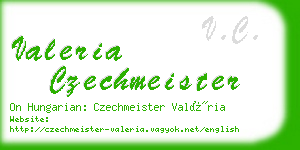 valeria czechmeister business card